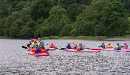 Canoeing on Coniston Water 